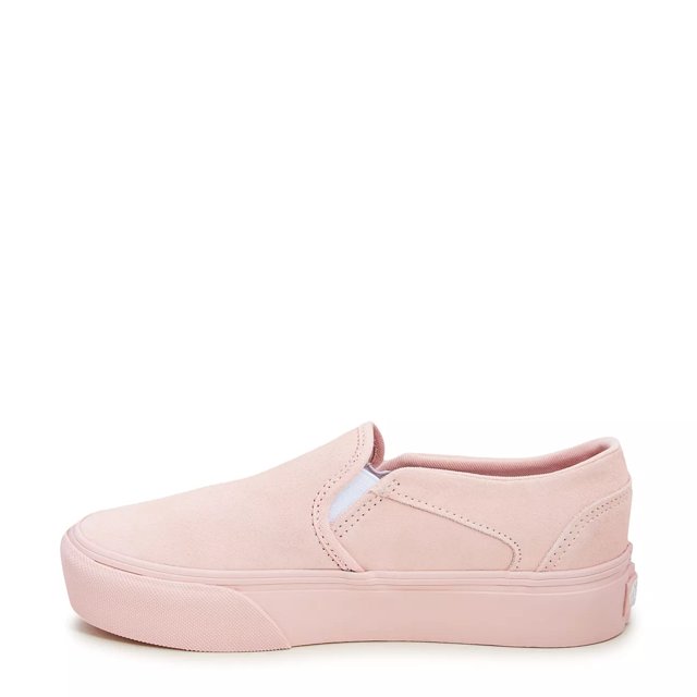 Vans Women s Asher Platform Sneaker in Peach Blush Suede Size 7.5 Medium