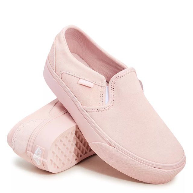 Vans Women s Asher Platform Sneaker in Peach Blush Suede Size 9 Medium