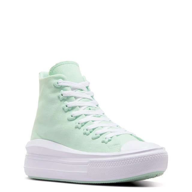 Converse Women s Chuck Taylor All Star Y2Slay High Top Platform Sneaker in Sticky Aloe White Size 8 Medium