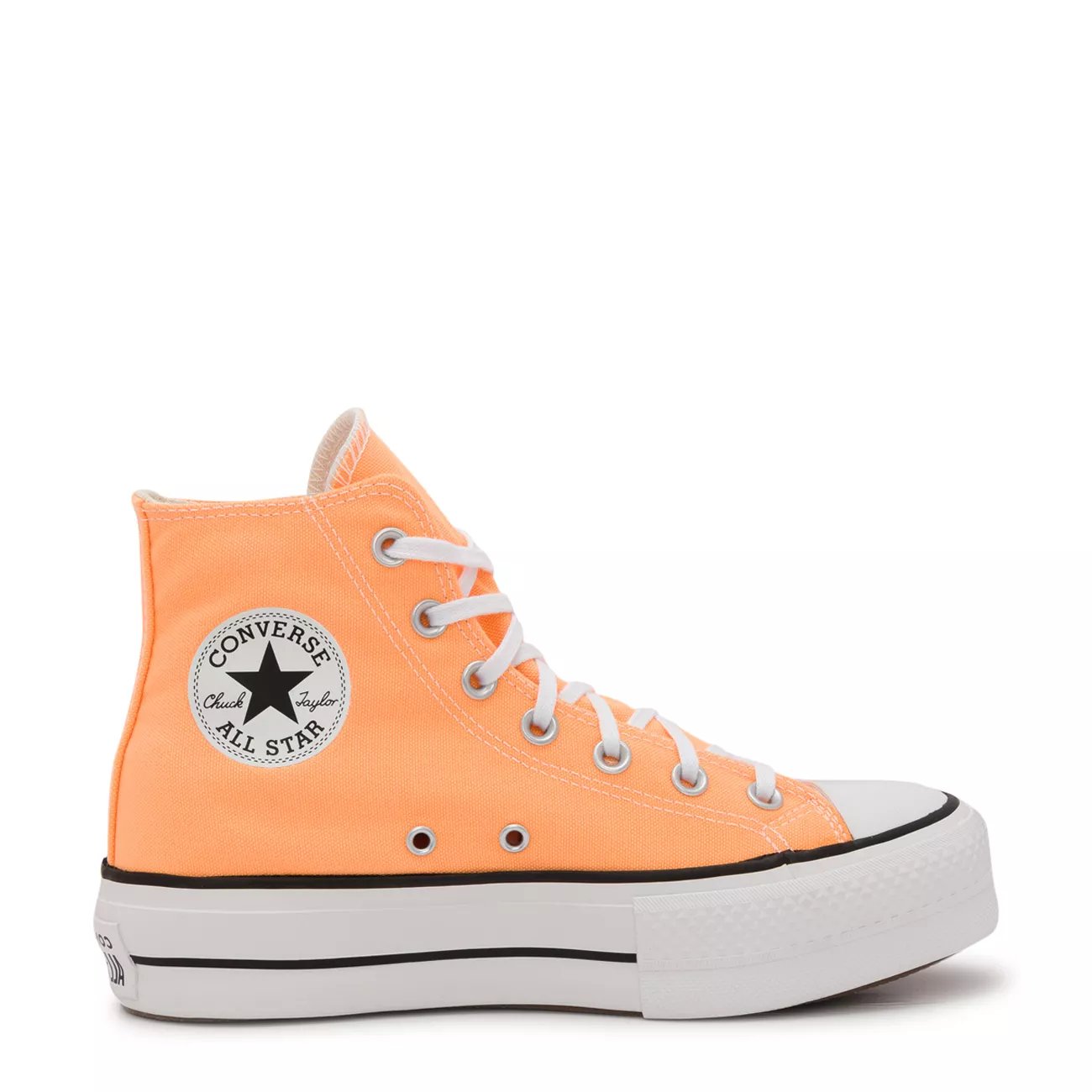 Peach converse shop high tops