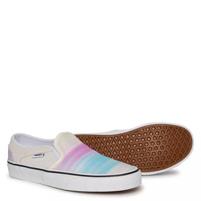 Vans Women s Asher Chroma Blur Slip On Sneaker