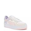 Puma WOMEN SNEAKER 4 PACK - Socks - pink/grey mélange combo/green/white  combo/white 