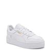 PUMA Women's Carina Street Sneaker, White White Gold