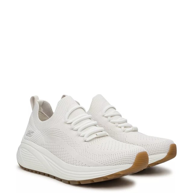 Skechers Women s Bobs Sport Sparrow 2.0 Allegiance Crew Sneaker Off White 7.5