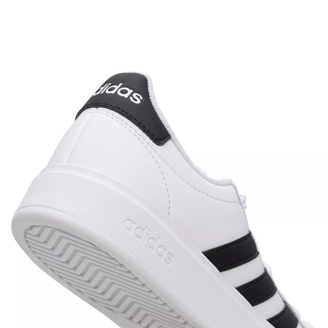 Adidas Women's VL Court 3.0 Sneakers in Black/White - Size 7.5