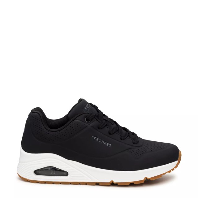 Black Womens Uno Sneaker, Skechers