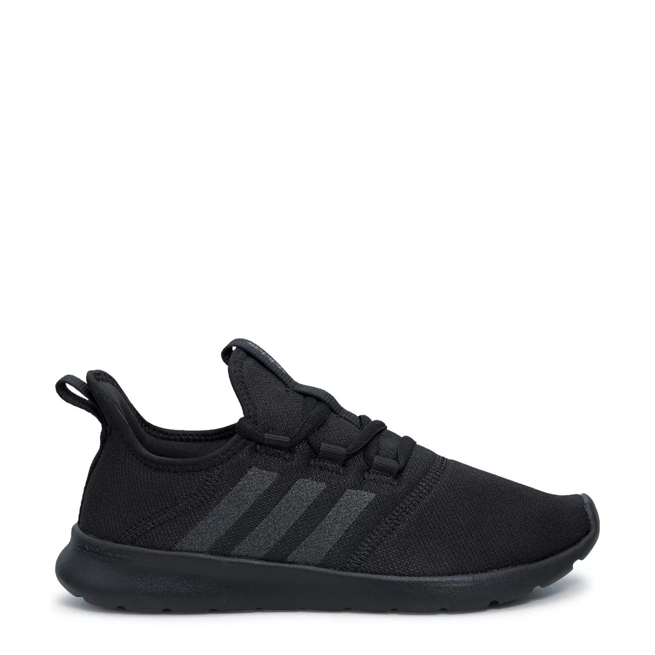 Adidas cloudfoam slip hot sale on black