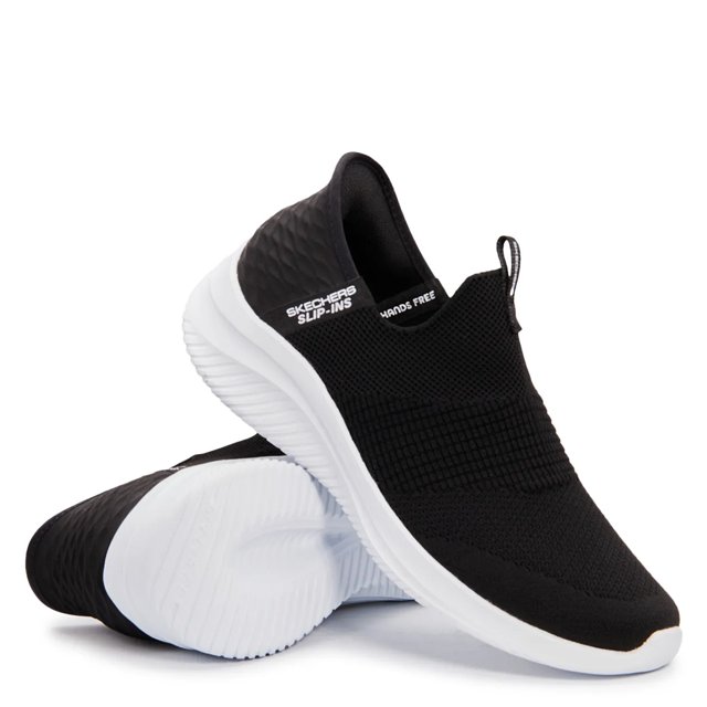 Skechers ultra flex first take black white clearance