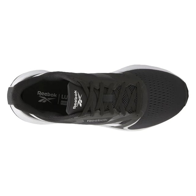 Black reebok running shoes top