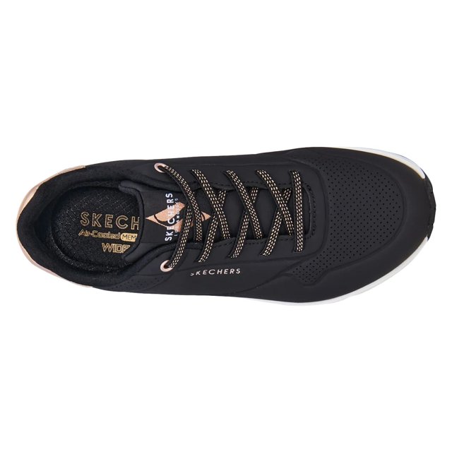 Skechers Women s Uno Shimmer Away Wide Sneaker DSW Canada