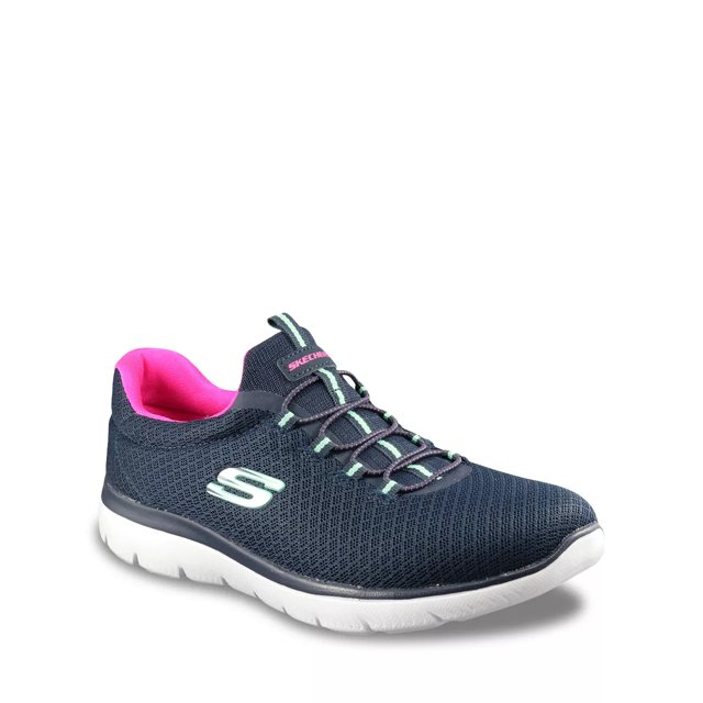 Skechers 149570/NVPR Navy Women's Sporty Knit Mesh Upper Trainers – The  Shoe Centre