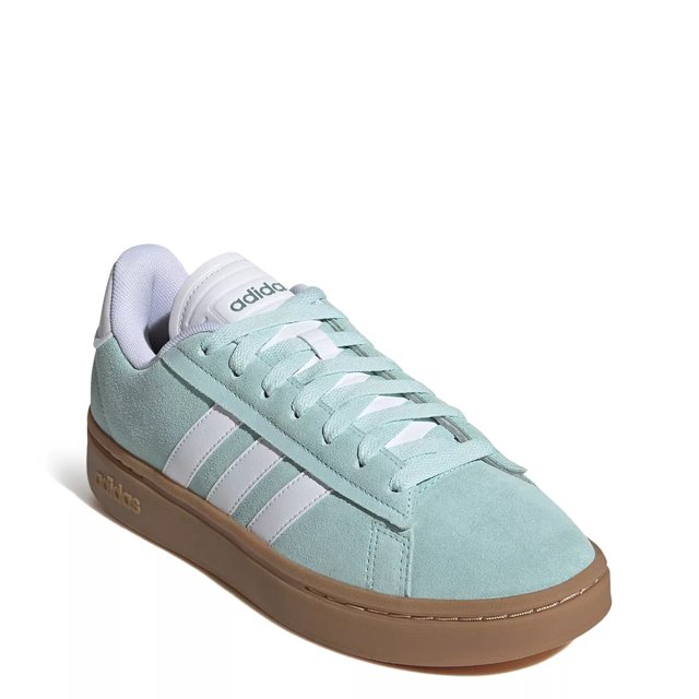 Adidas Women s Grand Court Alpha Court Sneaker in Semi Flash Aqua WhiteMagic Grey Met Size 6 Medium