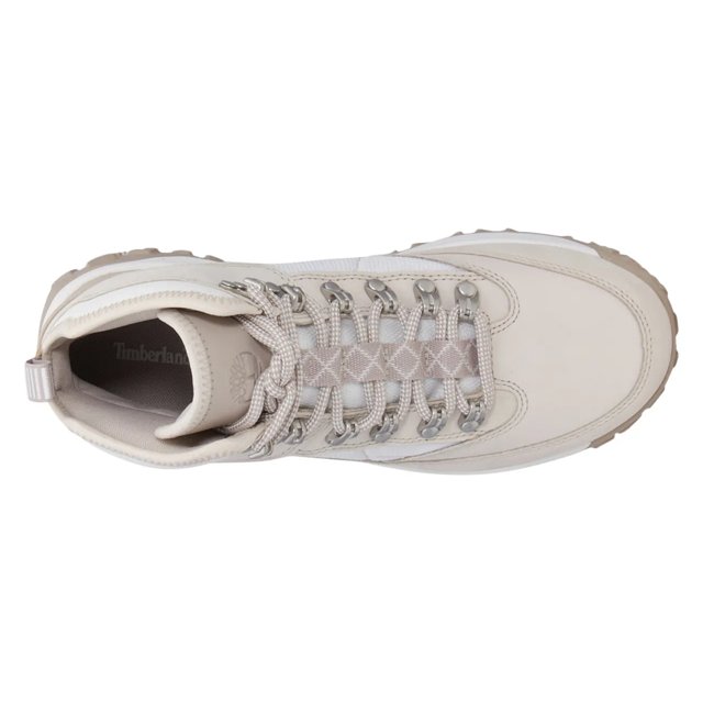 Timberland Women s GreenStride Motion 6 Mid Lace Up Waterproof Hiking Boots in White Nubuck Size 7.5 M