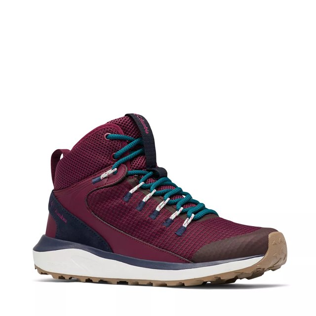 Columbia Women's Trailstorm Mid Waterproof Wide Width Trail Hiking Sneaker | The Shoe Company