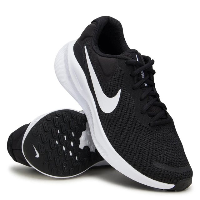 Nike black and white running trainers online