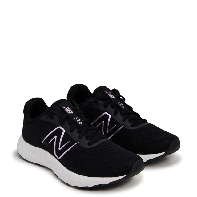 New Balance Women s 520 Running Shoe in Black Pink Metallic Pink White Size 7 Medium