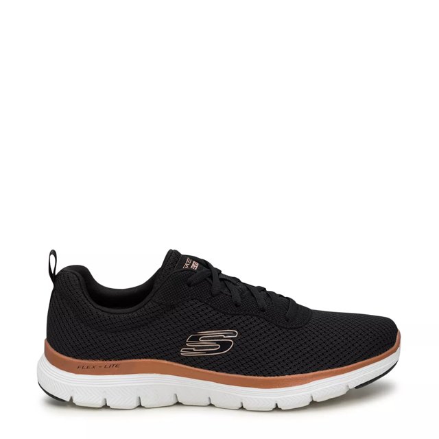 Skechers black flex appeal 3.0 hotsell
