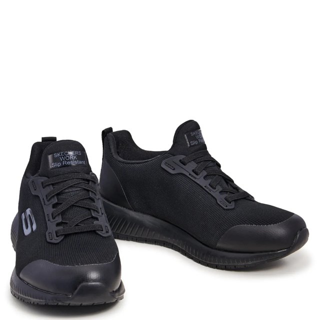 Skechers Women s Relaxed Fit Squad Work Slip On Wide Width Sneaker