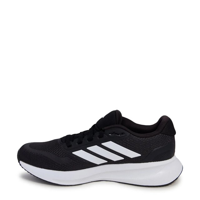 Adidas Women s Runflacon 5 Wide Width Running Shoe in Core Black Cloud White Wide Size 6.5