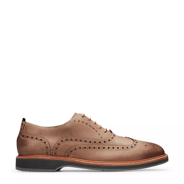cole haan morris tan wingtip oxfords
