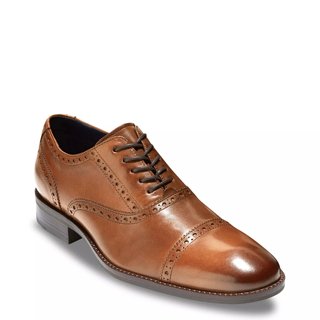 cole haan wayne cap toe oxford british tan