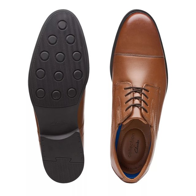 Clarks plain toe oxford online
