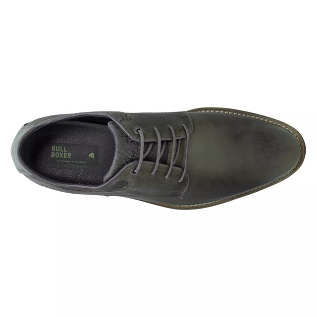 Bullboxer Men s Jase Oxford Shoe in Grey Leather Size 12 Medium
