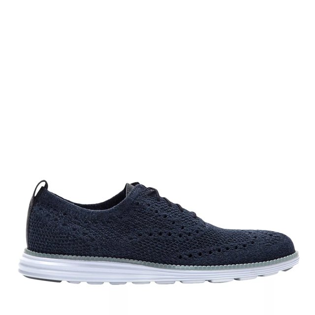 cole haan original grand stitchlite indigo blue wingtip oxfords