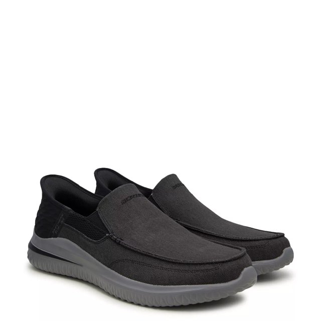 Skechers Men s Hands Free Slip Ins Delson 3.0 Sneaker in Black Size 8.5 Medium