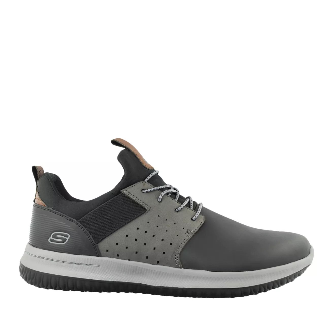 skechers delson axton black grey
