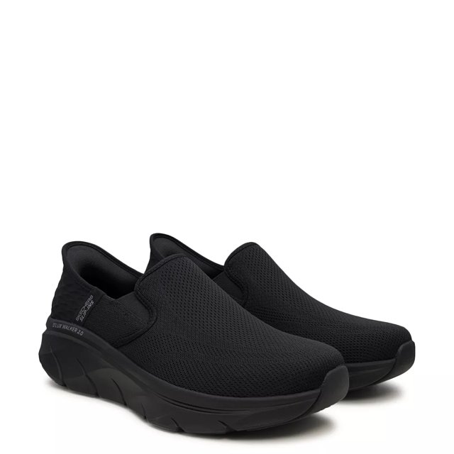 Black skechers for men clearance