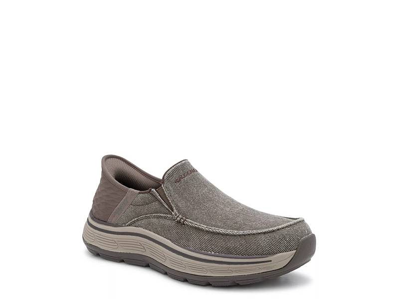 Chocolate Womens Slip-ins Captivating Sneaker, Skechers