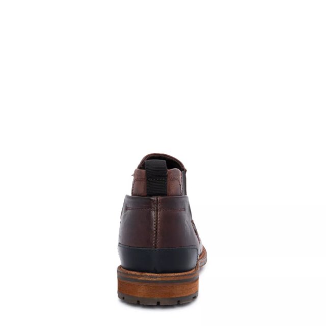 Bullboxer Men s Justyn Chelsea Boot in Dark Brown Leather Size 8 Medium