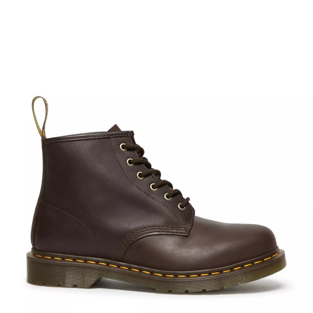 Dr Martens 101 Boots Dark Brown Crazy Horse