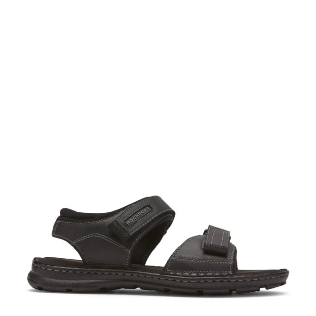 【極美品】Rockport Quarter Strap BLACK 25cm Rockport Men's Darwyn Quarter Strap Wide Width Sandal | The