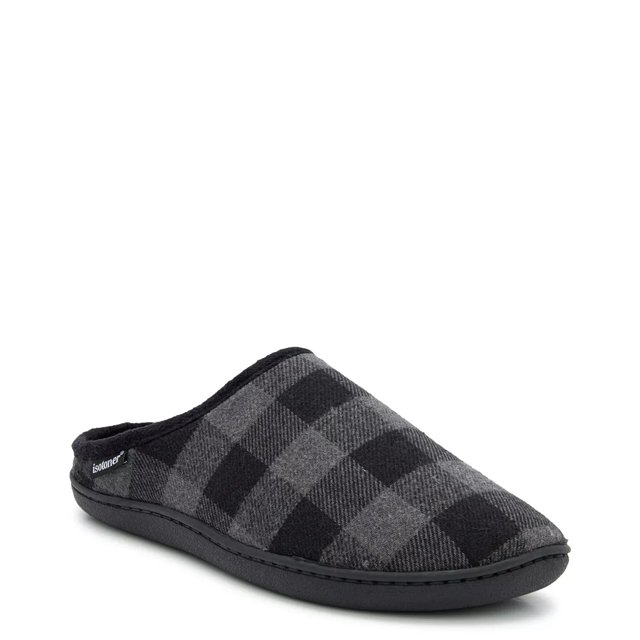 Isotoner Buffalo Check Hoodback Slipper