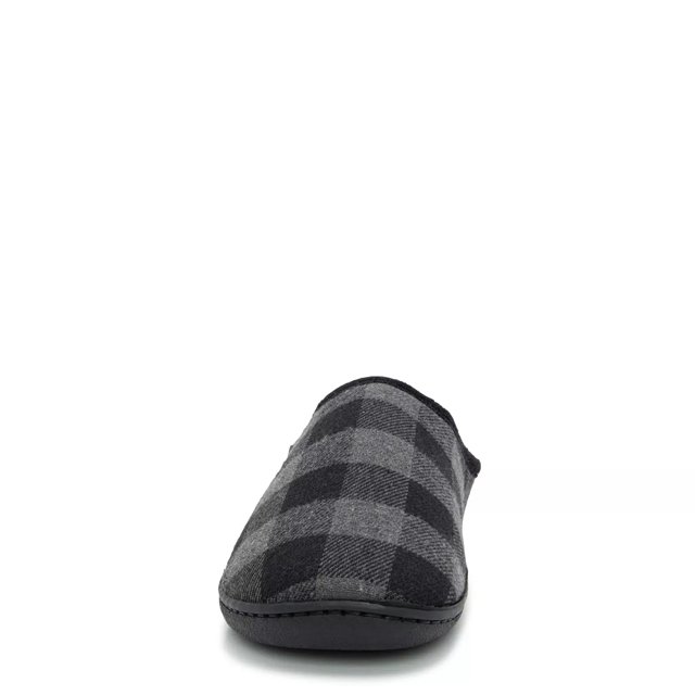 Mens checked shop slippers