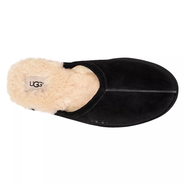 Black ugg scuff slippers shop