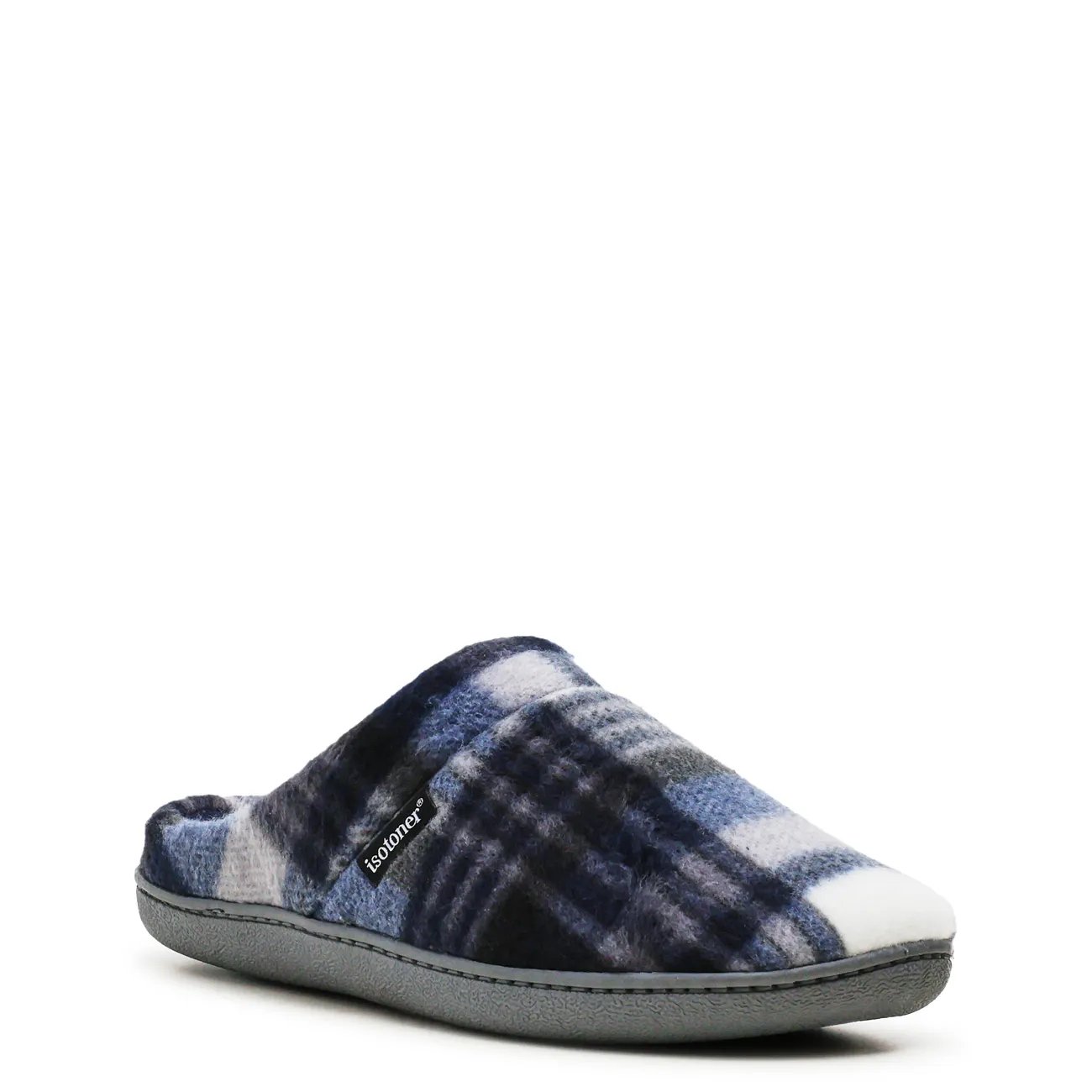 Men's Plaid Hoodback Slipper