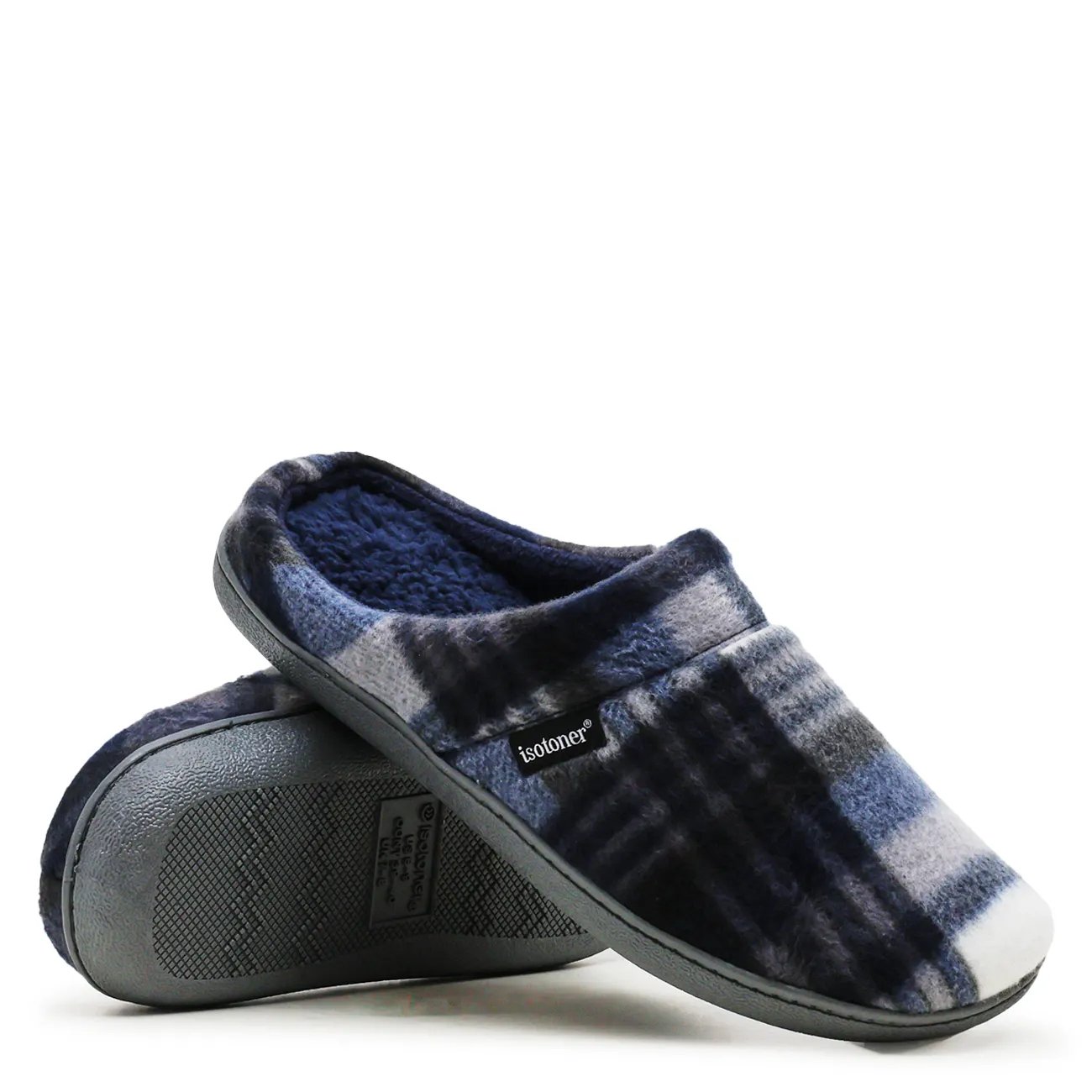 Men's Plaid Hoodback Slipper