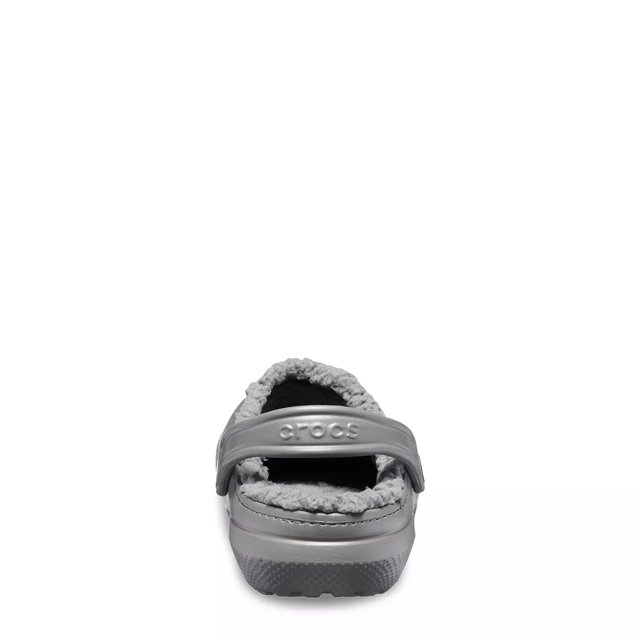 Gray lined crocs clearance