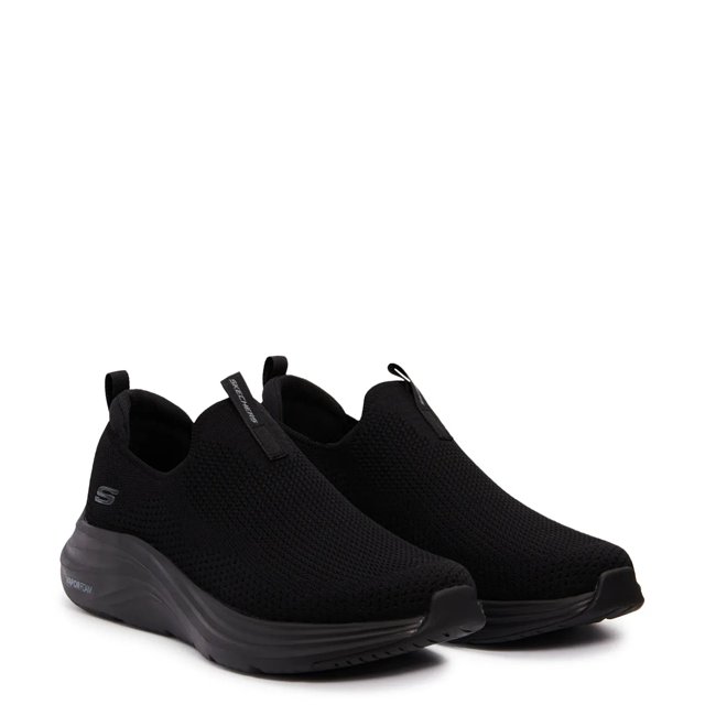 Black memory foam slip on shoes sale