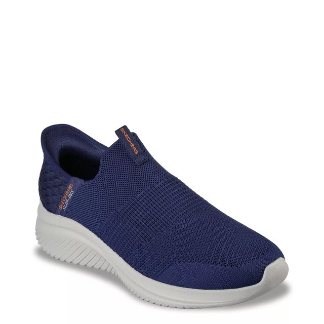 Skechers navy sales slip on