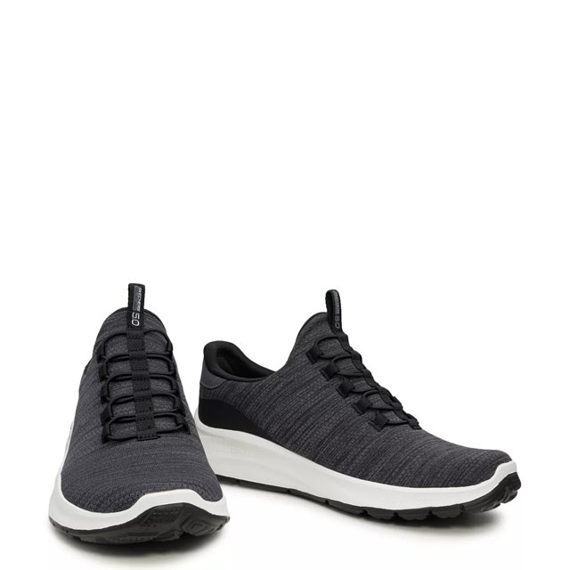 PROFESSIONALCREWSWEATSET UPBLACK × BLACK Skechers Women's Edgeride Knit Laceup Shoes | Mark's