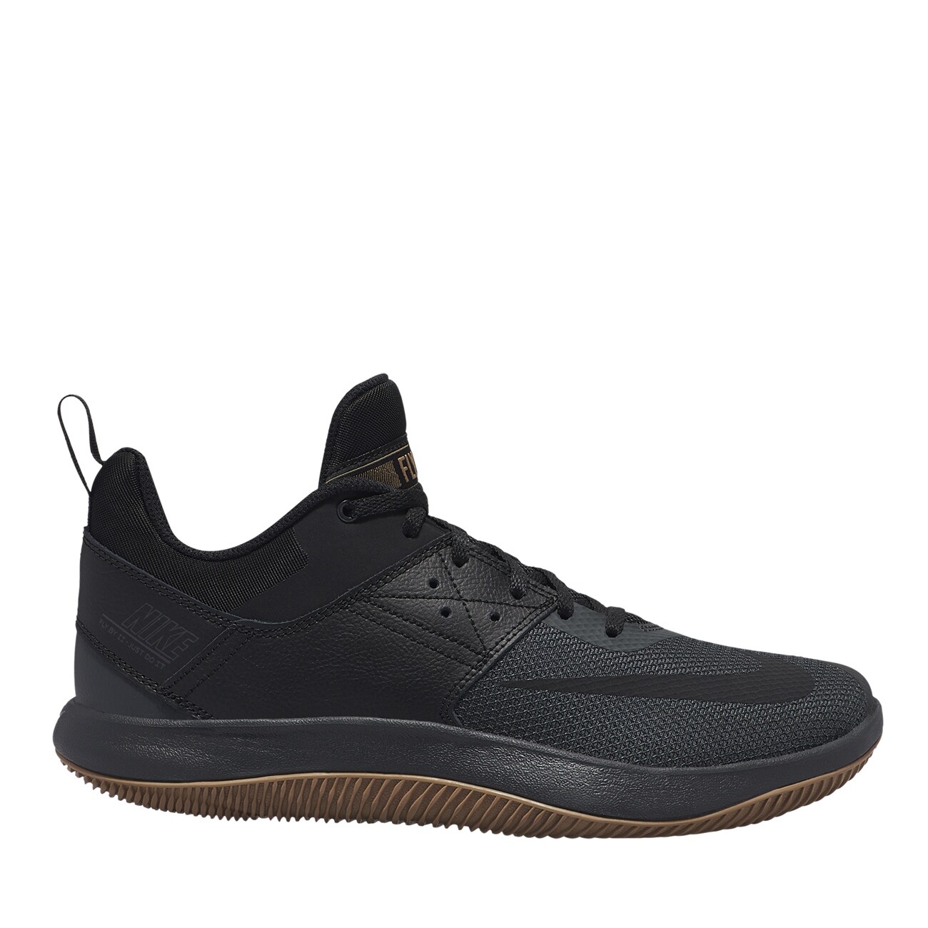 nike fly by low black