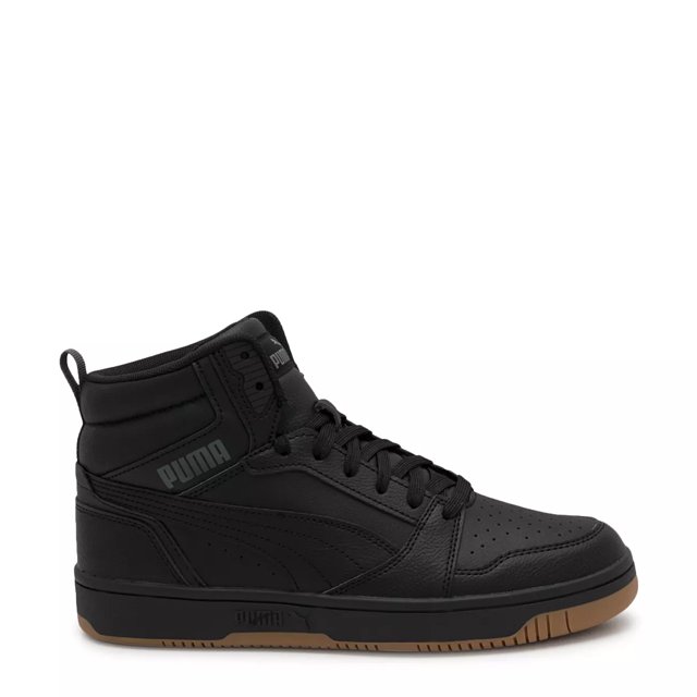 PUMA Rebound Sneakers Men s Black Shadow Gray Gum Size 8