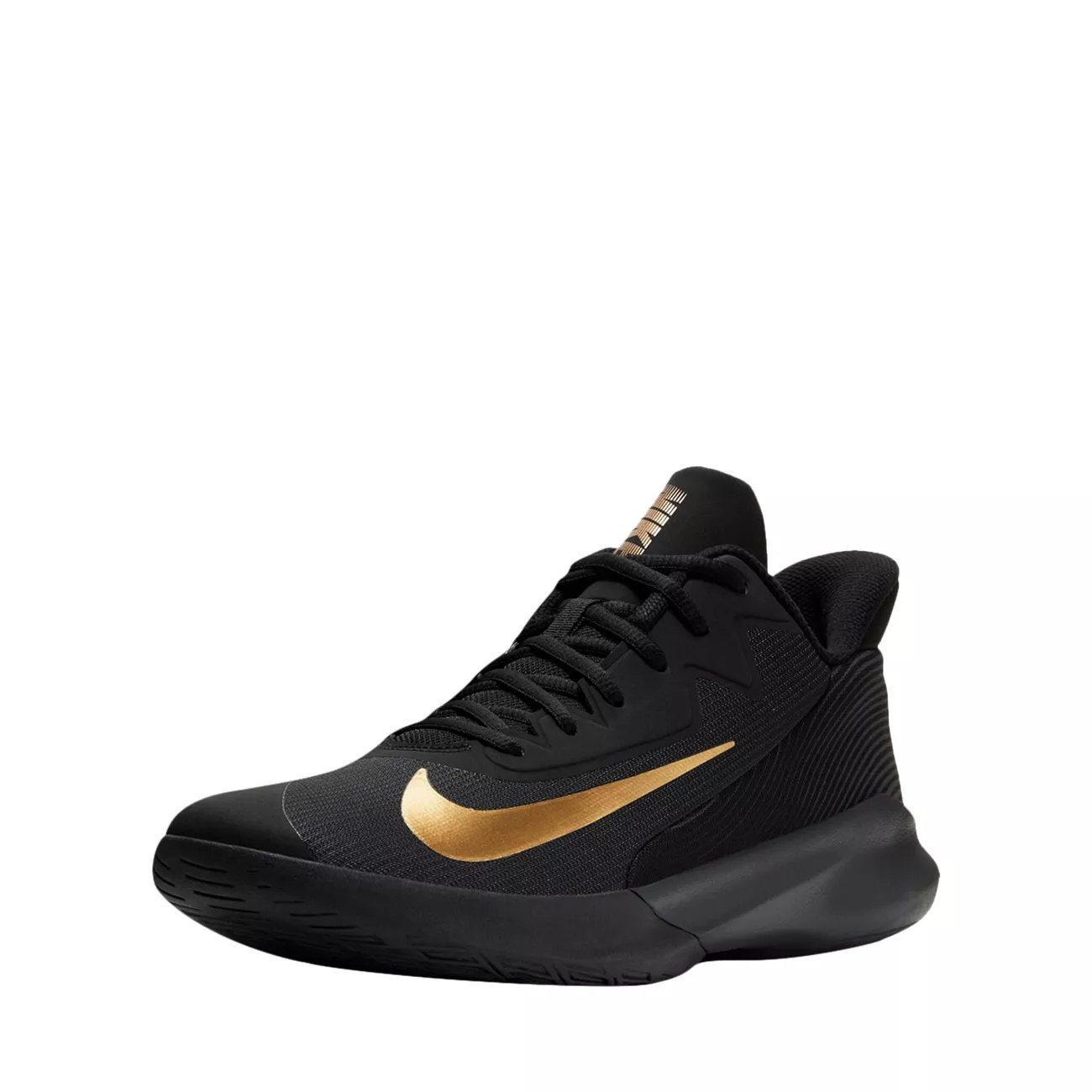 nike precision 4 black and gold