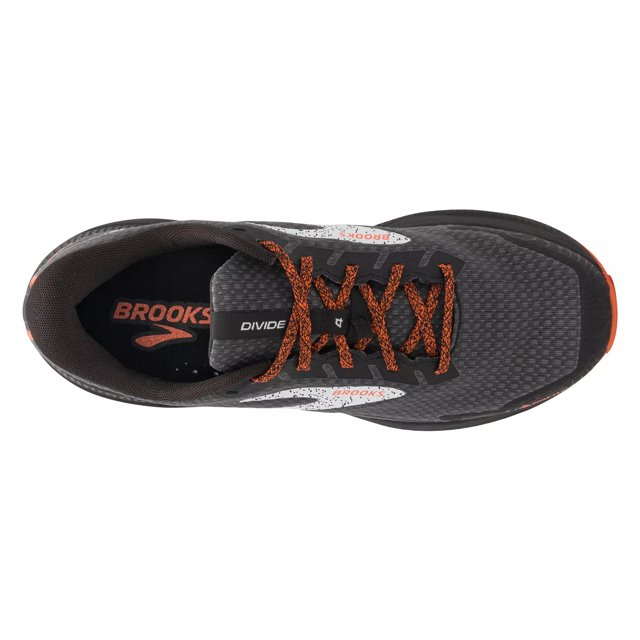 Brooks Divide 4 GTX Mens Trail Running Shoes (Black/Firecracker