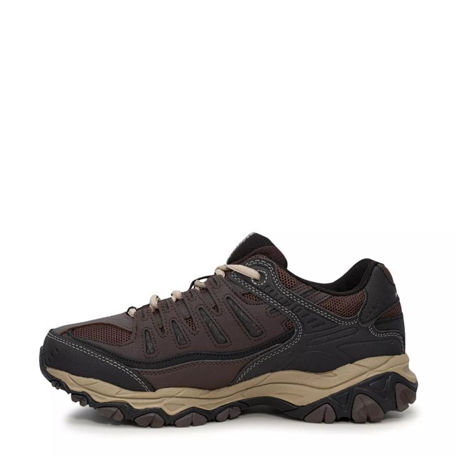 Skechers Men's Afterburn Memory Fit Shoes, Wide Width, Walking, Cushioned,  Leather