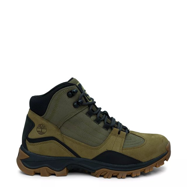 Timberland Mt. Maddsen Mid Lace Up Hiking Boots Men s 9.5 Olive Nubuck